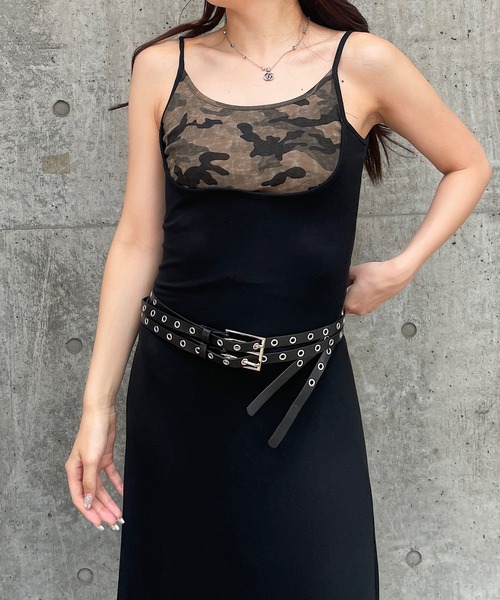 「ROGER AND RAW」 キャミソールワンピース FREE ブラック レディース_画像7