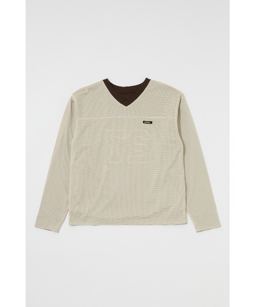 MOUSSY（マウジー） tシャツ REVERSIBLE MESH ロングスリーブTシャツ