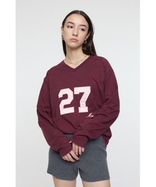 MOUSSY（マウジー） tシャツ REVERSIBLE MESH ロングスリーブTシャツ