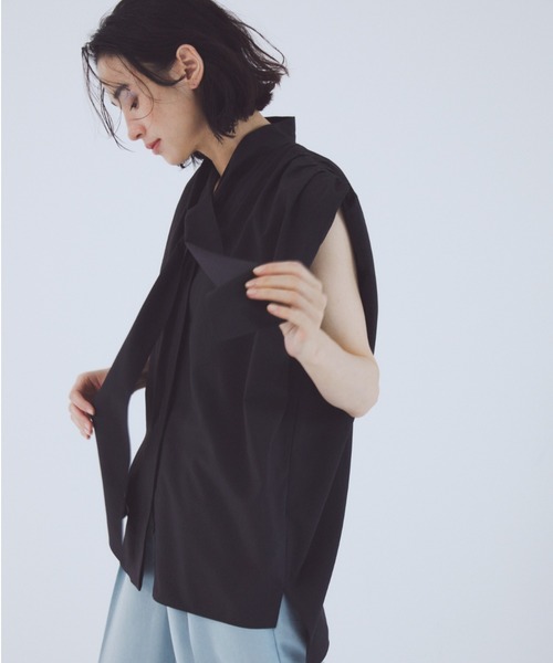 「styling/」 ノースリーブブラウス FREE ホワイト レディース_画像3