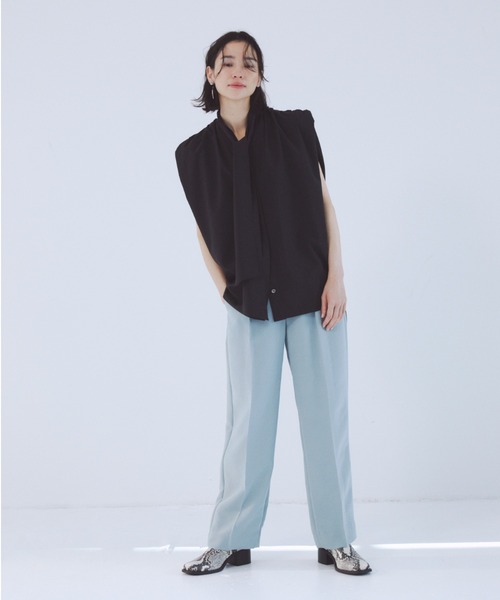 「styling/」 ノースリーブブラウス FREE ホワイト レディース_画像4