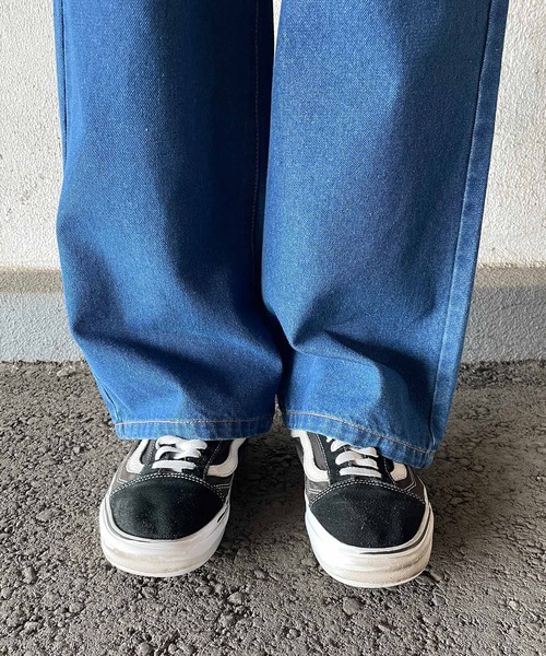 [Snap club] Denim брюки M sax голубой женский 