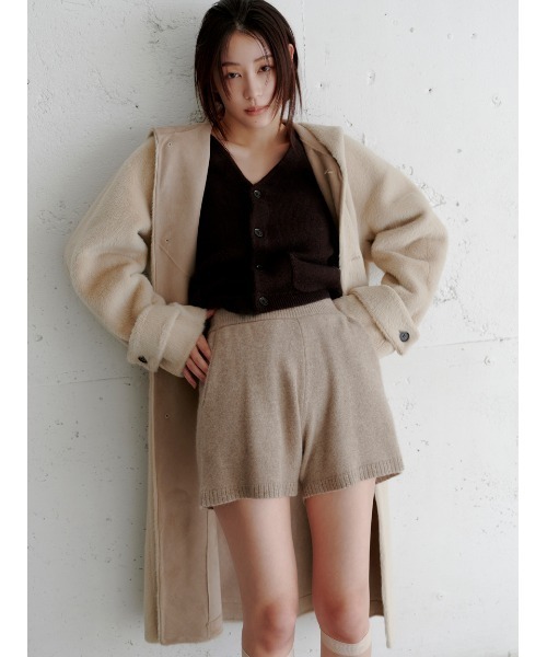 MIESROHE（ミースロエ） コート アウター フェイクファーロングフード