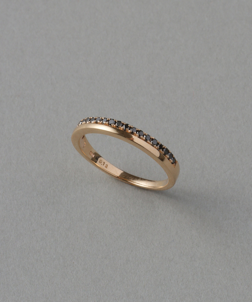 Lilas 指輪 リング 「WEB限定」ダブルラインブラックダイヤピンキー