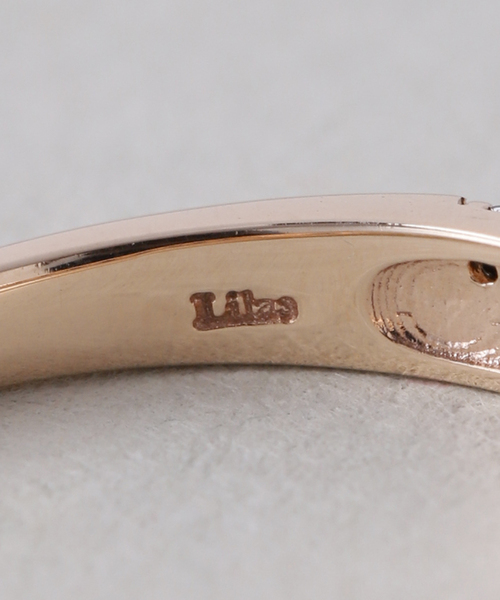 1号　スピックアンドスパン　lilas ウェーブ　リング　k10 ダイヤ 1号 スピックアンドスパン lilas ウェーブ リング k10 ダイヤ