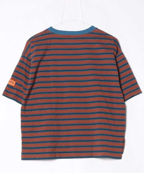 「UNIVERSAL PRODUCTS」 ボーダー柄半袖Tシャツ FREE ブラウン メンズ_画像2