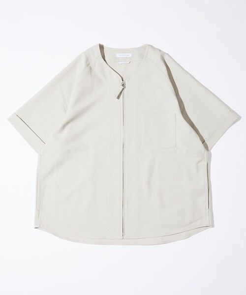 「FREAK'S STORE」 半袖シャツ LARGE チャコールグレー メンズ_画像7