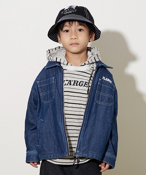 「XLARGE KIDS」 「KIDS」ブルゾン 100cm ネイビー キッズ_画像3