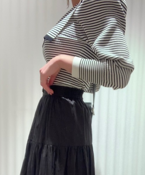 「SNIDEL」 長袖ニット FREE ホワイト レディース_画像7