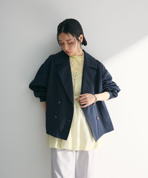 「Green Parks」 「chocol raffine robe」トレンチコート FREE ライトベージュ レディース_画像5