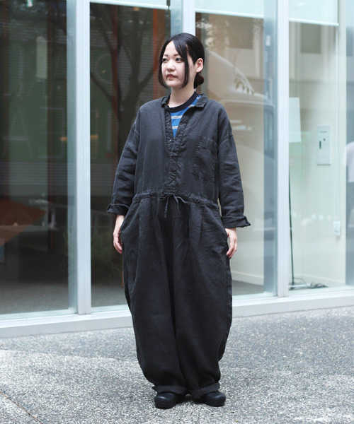 Brocante オールインワン 「Brocante / ブロカント」 リネンキャンバス