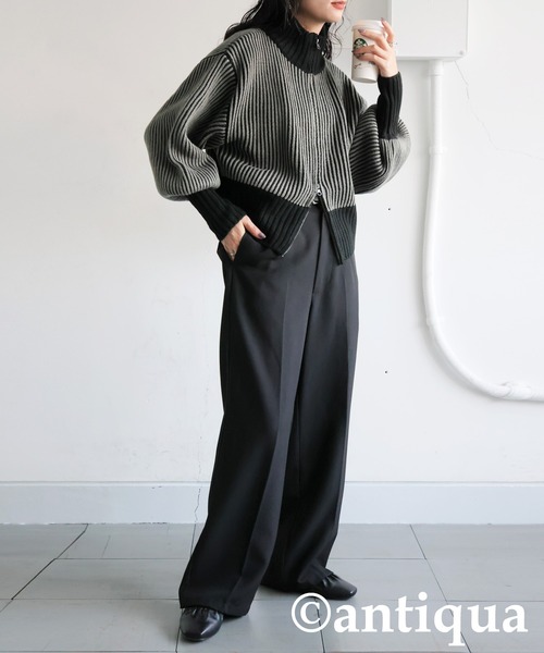 ku.h出品 ikka（イッカ） シャツ バイカラーオープンカラーシャツ メンズ