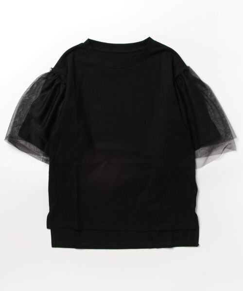 「PREFERIR」 「vingtrois」半袖カットソー MEDIUM ブラック レディース_画像3