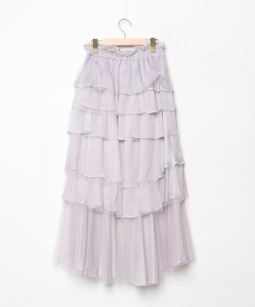「J1U by LA BELLE ETUDE」 フリルスカート FREE ライトパープル レディース_画像2