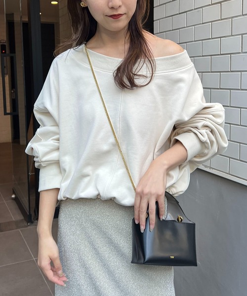 「CAPRICIEUX LE'MAGE」 スウェットカットソー FREE オフホワイト レディース_画像2