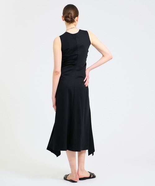 「ESTNATION」 ノースリーブワンピース 36 オレンジ レディース_画像2