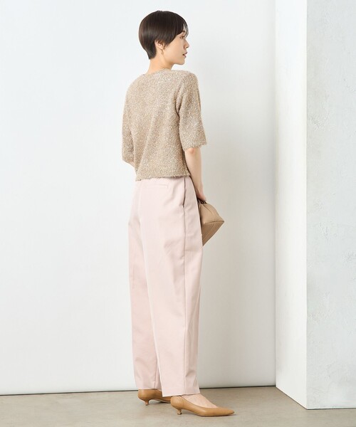 「NOLLEY'S Sophi」 7分袖ニット 38 キャメル レディース_画像4