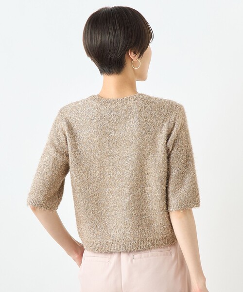 「NOLLEY'S Sophi」 7分袖ニット 38 キャメル レディース_画像9