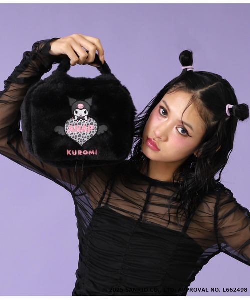ANAP（アナップ） ポーチ ×「 マイメロディクロミ 」コラボ ファー