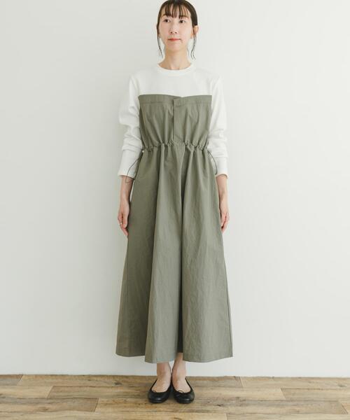 「ITEMS URBANRESEARCH」 長袖ワンピース FREE ブラック レディース_画像8