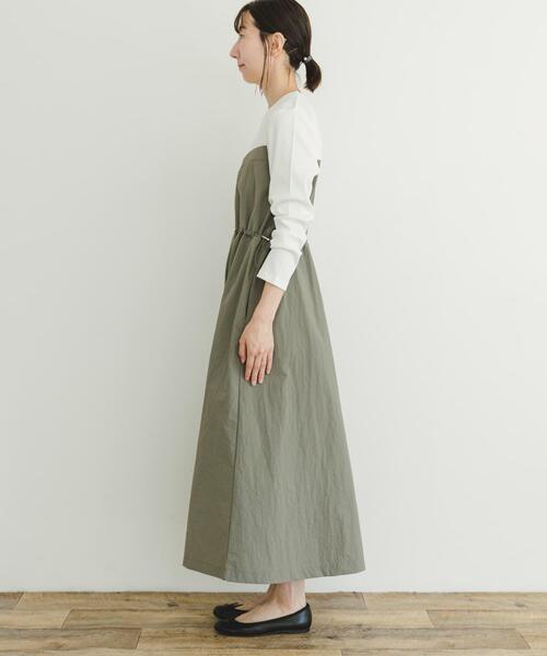 「ITEMS URBANRESEARCH」 長袖ワンピース FREE ブラック レディース_画像9