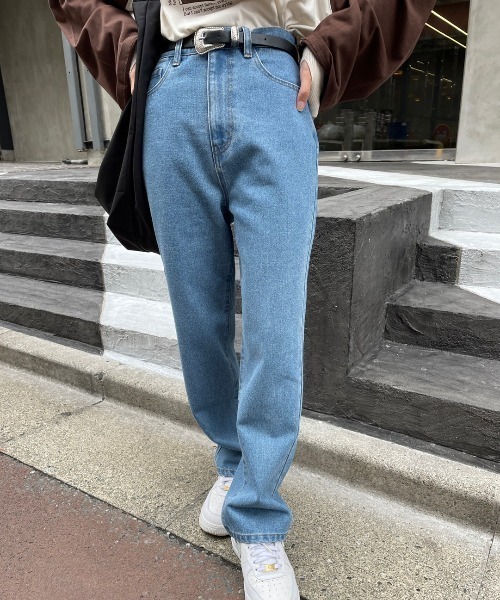 「nemne store」 デニムパンツ MEDIUM ブルー系その他 レディース_画像7
