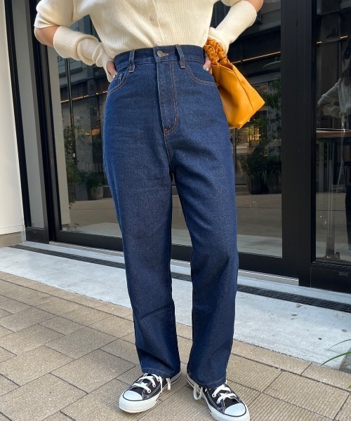 「nemne store」 デニムパンツ MEDIUM ブルー系その他 レディース_画像8
