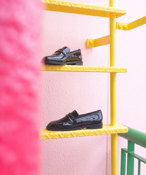 「Daniella&GEMMA」 フラットパンプス 38 ブラック レディース_画像9