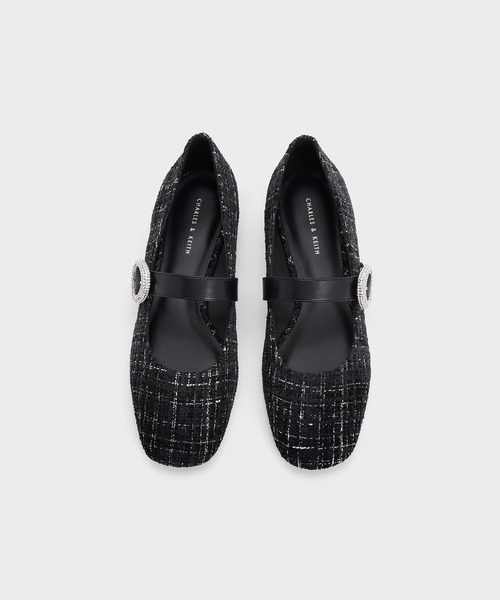 「CHARLES & KEITH」 フラットパンプス 25cm ブラック レディース_画像5