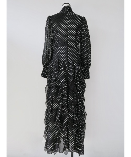 AMOMMA（アモマ） ワンピース ADELE DOT CIFFON TIE DRESS : ZOZOTOWN