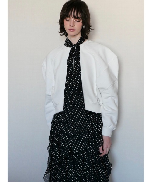ワンピース ADELE DOT CIFFON TIE DRESSの画像