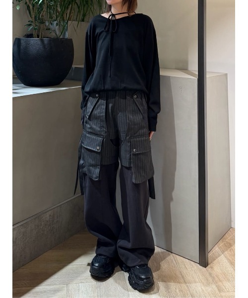 SLY（スライ） ニット セーター 「新色追加」ASYMMETRY NECK LOOSE