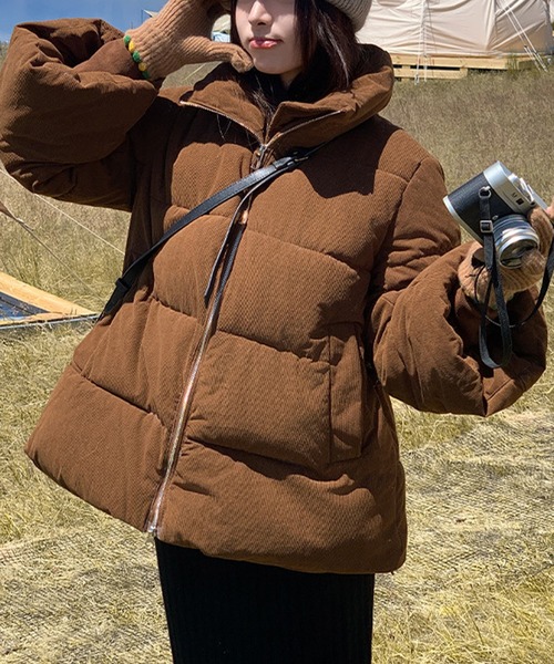 ブルゾン アウター コーデュロイ中綿ジャケット レディース : ZOZOTOWN