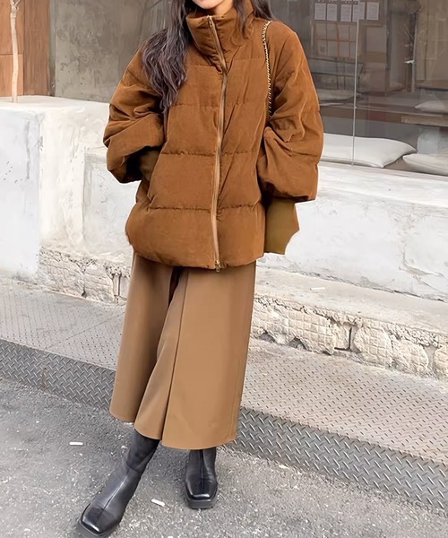 ブルゾン アウター コーデュロイ中綿ジャケット レディース : ZOZOTOWN