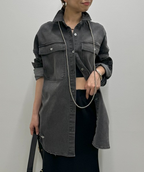 Loungedress（ラウンジドレス） 長袖シャツ FREE ネイビー レディース