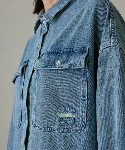 Loungedress（ラウンジドレス） 長袖シャツ FREE ネイビー レディース