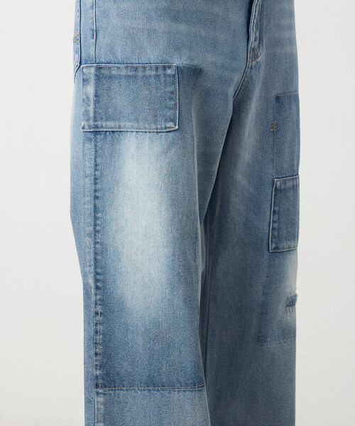 Purple&Yellow（パープルアンドイエロー） ジーンズ リメイク風加工