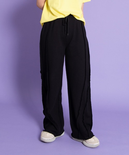 「PUNYUS」 スウェットパンツ 1 ブラック レディース_画像9