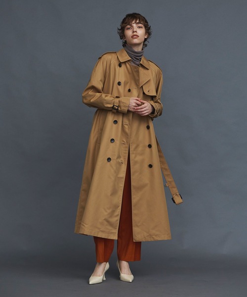 「N.O.R.C by the line」 トレンチコート S キャメル レディース_画像2