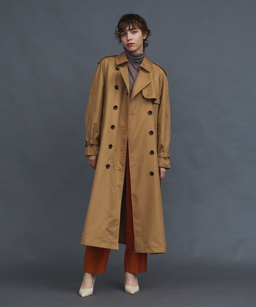 「N.O.R.C by the line」 トレンチコート S キャメル レディース_画像5