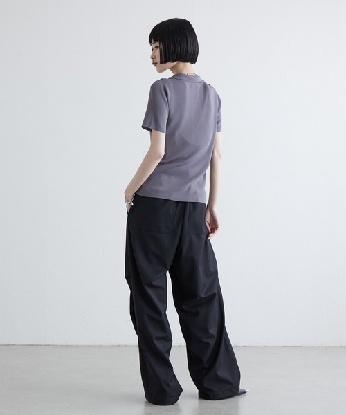 Lui's（ルイス） ワイドパンツ カーゴパンツ パラシュートスラックス