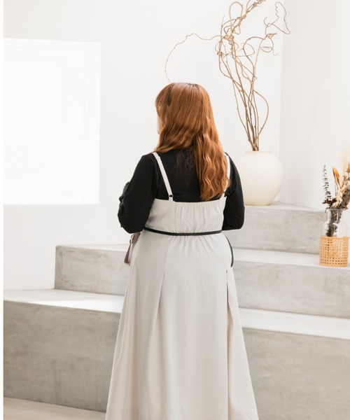 「CLETTE」 キャミソールワンピース LL ブラウン レディース_画像9