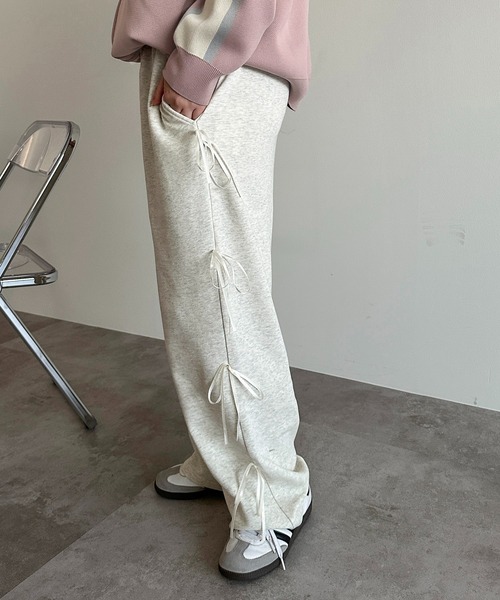 「apres jour mignon」 スウェットパンツ MEDIUM 杢グレー レディース_画像3