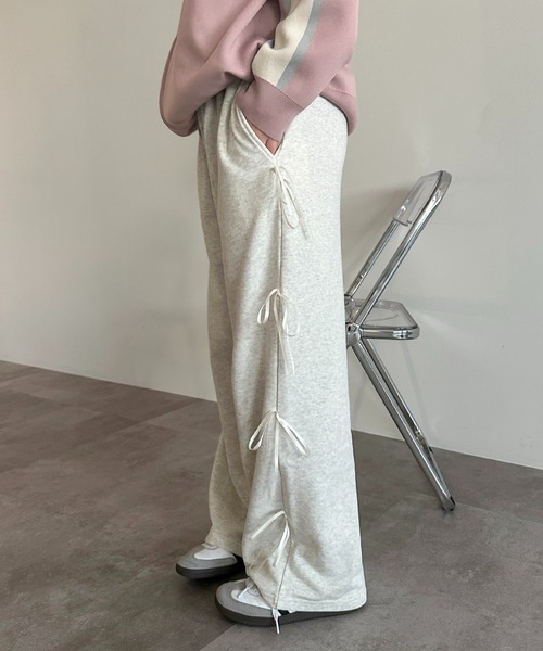 「apres jour mignon」 スウェットパンツ MEDIUM 杢グレー レディース_画像4