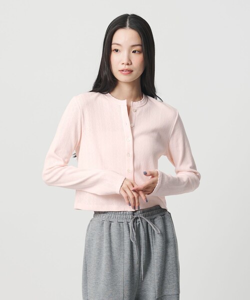 BEAUTY&YOUTH コットン パターンメッシュ カーディガン BEAUTY&YOUTH UNITED ARROWS｜コットン パターンメッシュ カーディガン