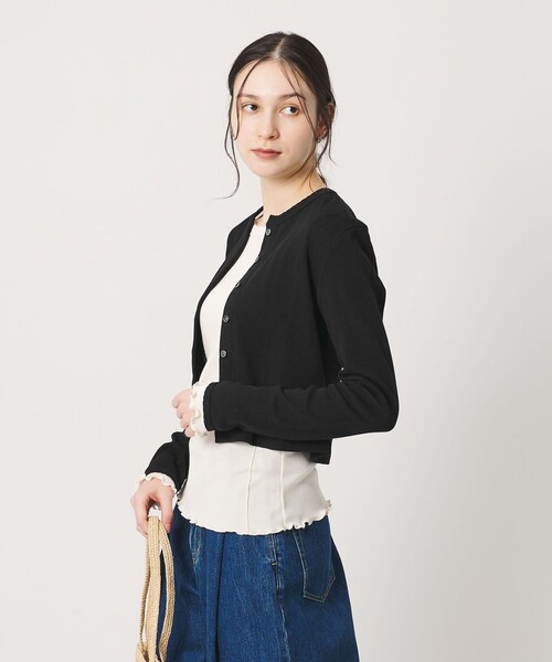 BEAUTY＆YOUTH UNITED ARROWS カーディガン コットン パターンメッシュ