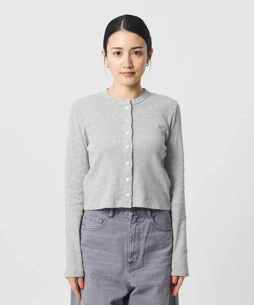BEAUTY＆YOUTH UNITED ARROWS カーディガン コットン パターンメッシュ
