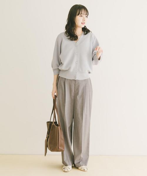 ハーフスリーブカーディガン　新品　グレー ITEMS URBANRESEARCH（アイテムズ アーバンリサーチ） カーディガン