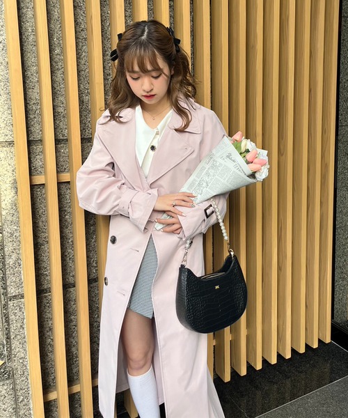 「one after another NICE CLAUP」 トレンチコート LARGE ベージュ レディース_画像3