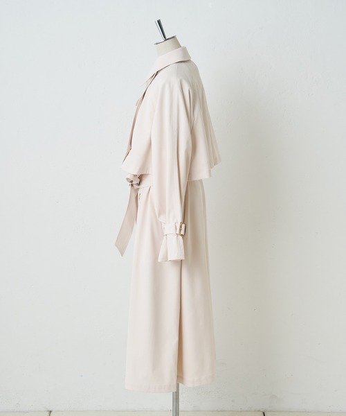 「one after another NICE CLAUP」 トレンチコート LARGE ベージュ レディース_画像7